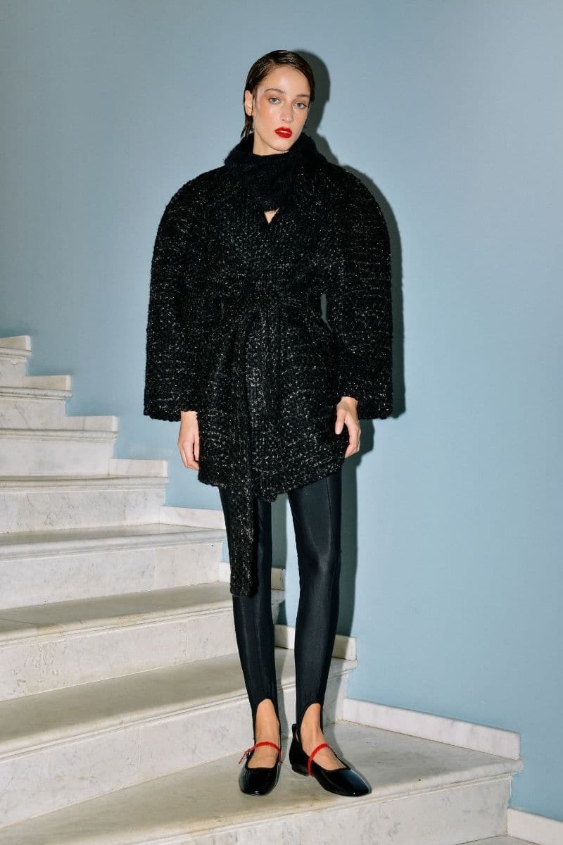 BLACK TWEED WOOL-BLEND JACKET | Lalo | CULT MIA