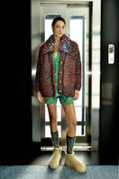 Lalo brown wool-blend cardigan with collar detail, long sleeves, and button closure, casual and cozy for layered styling.