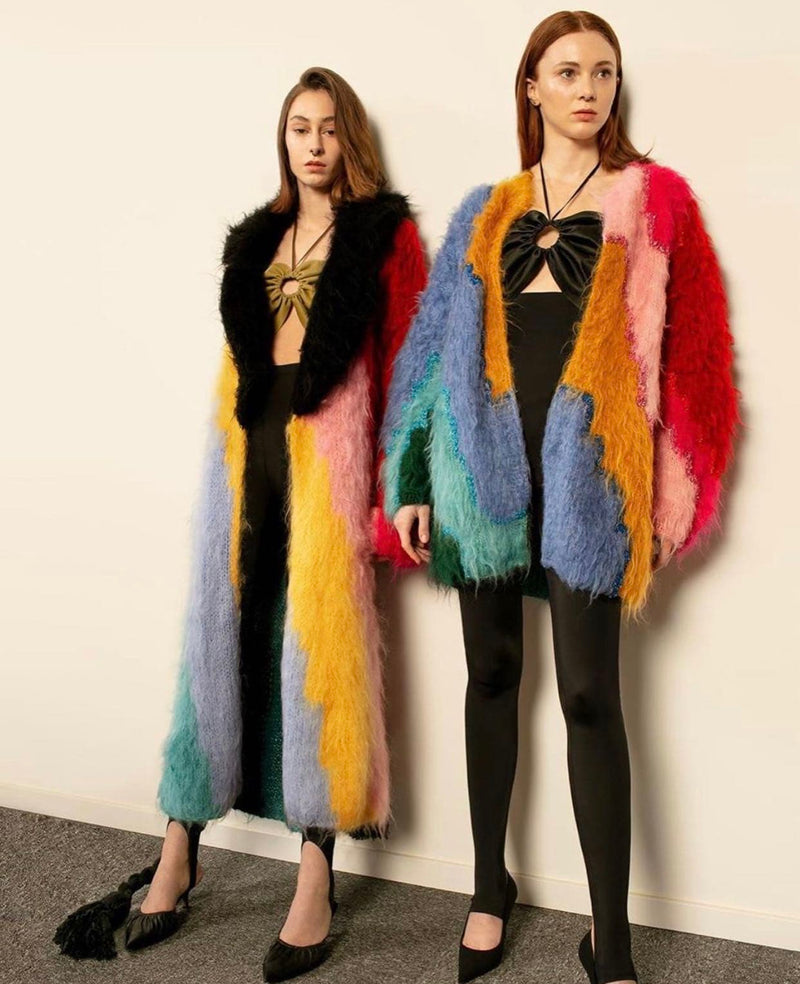 BELTED MOHAIR CARDIGAN | Lalo Cardigans | CULT MIA
