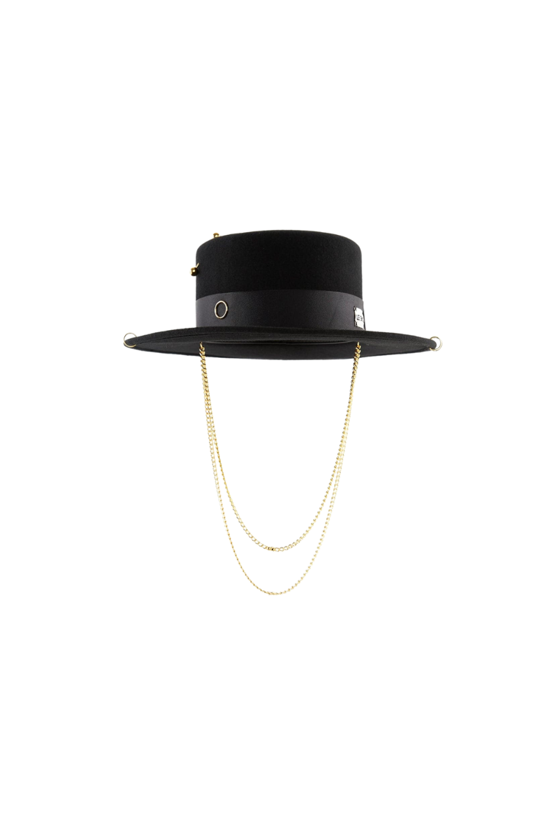 GOLD CANOTIER HAT | LE SH KA | CULT MIA