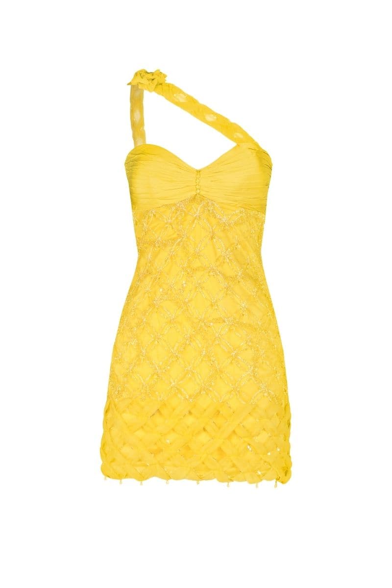 FLORA EMBELLISHED MINI DRESS | Monika Dimova | CULT MIA