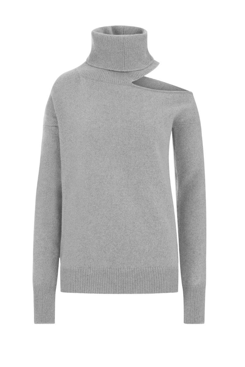 ABBIE CASHMERE SWEATER IN GRAY | MYCASHMERE | CULT MIA