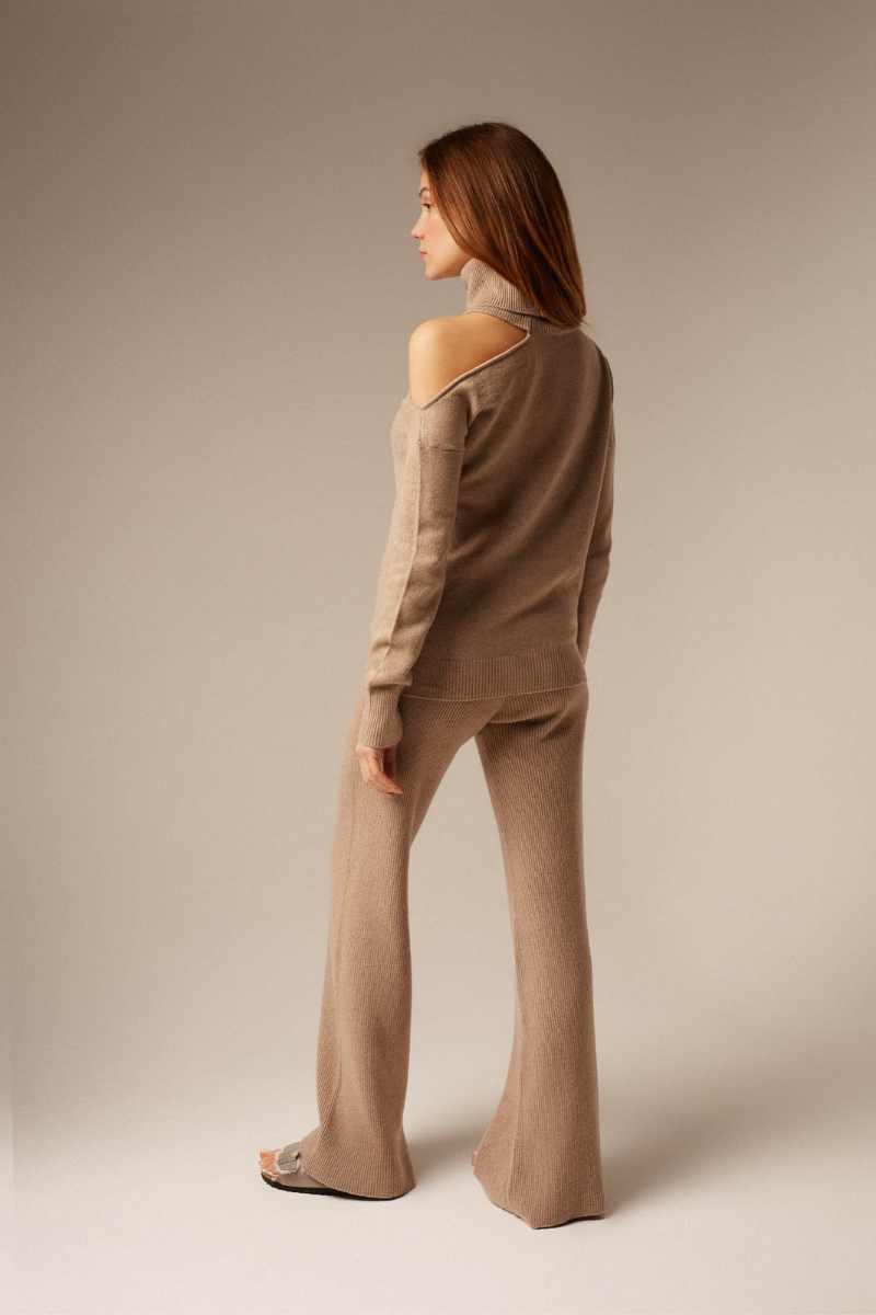 ABBIE CASHMERE SWEATER IN SAND | MYCASHMERE | CULT MIA