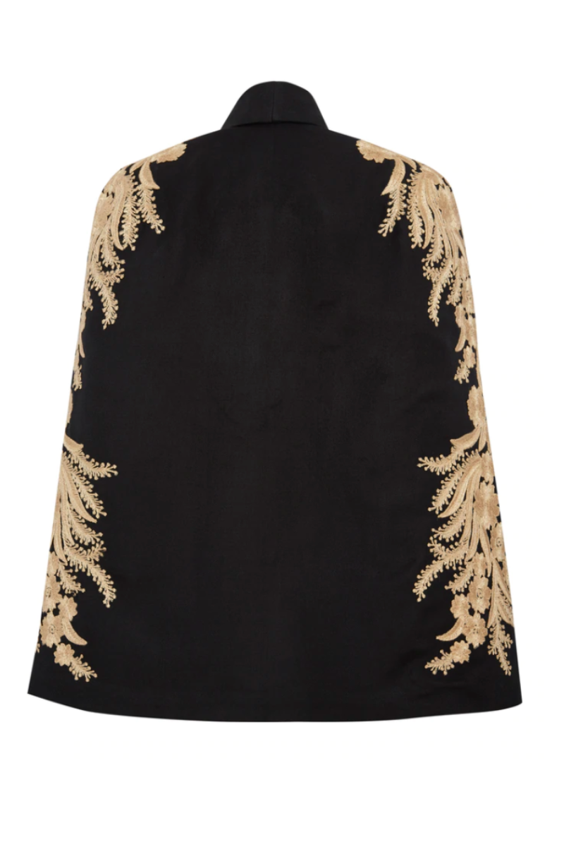 ALYA TUXEDO CAPE WITH DETAILING | Nadya Shah | CULT MIA