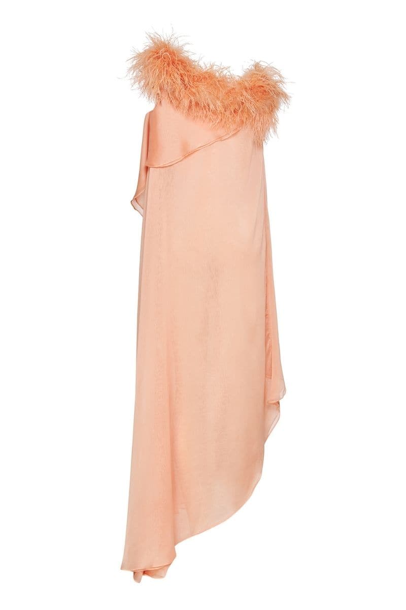 peach color midi dress New women's SP Anthropologie x Atsu Sally bow midi dress in Peach S Petite
