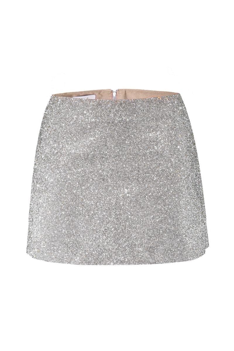 CAMILLE CRYSTAL-EMBELLISHED MINI SKIRT | Nué Studio | CULT MIA