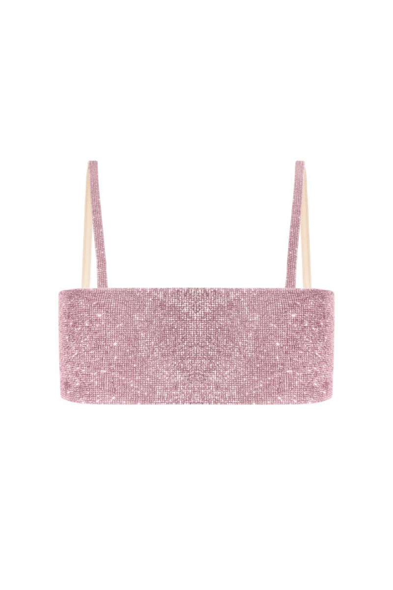 CHARLOTTE ROSE QUARTZ CRYSTAL TOP | Nué Studio | CULT MIA
