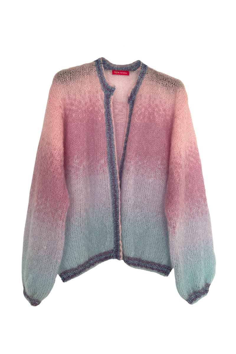 PARME TIE&DYE MOHAIR LITTLE JACKET | Rose Carmine | CULT MIA
