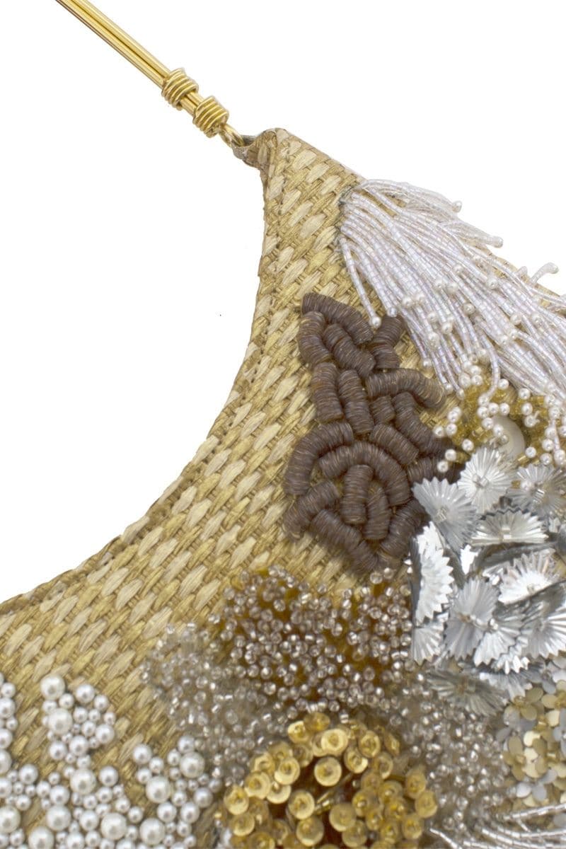 GOLDEN REEF BESTIE EMBELLISHED PEARL SHOULDER BAG | Sarah's Bag | CULT MIA