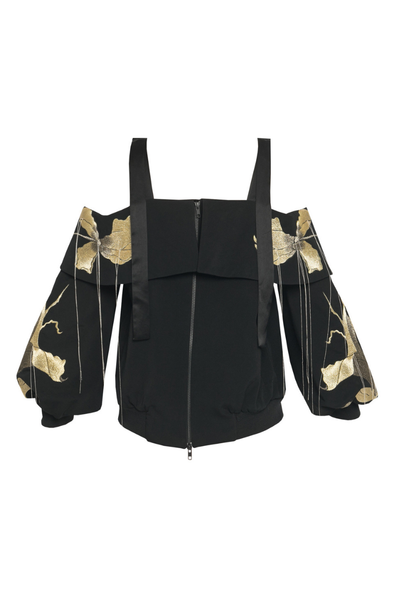 SABRINA EMBROIDERED BOMBER JACKET | Sean Sheila | CULT MIA