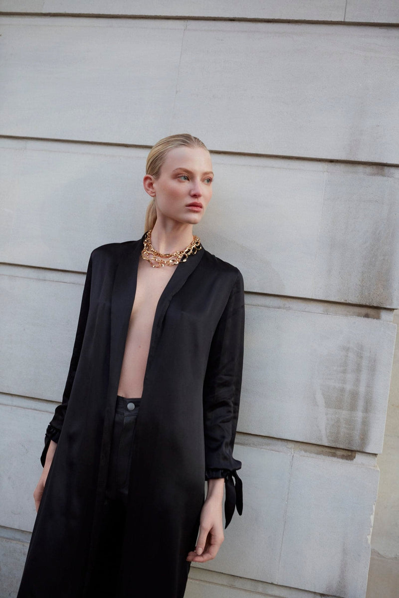 SILK DUSTER COAT | Silked | CULT MIA
