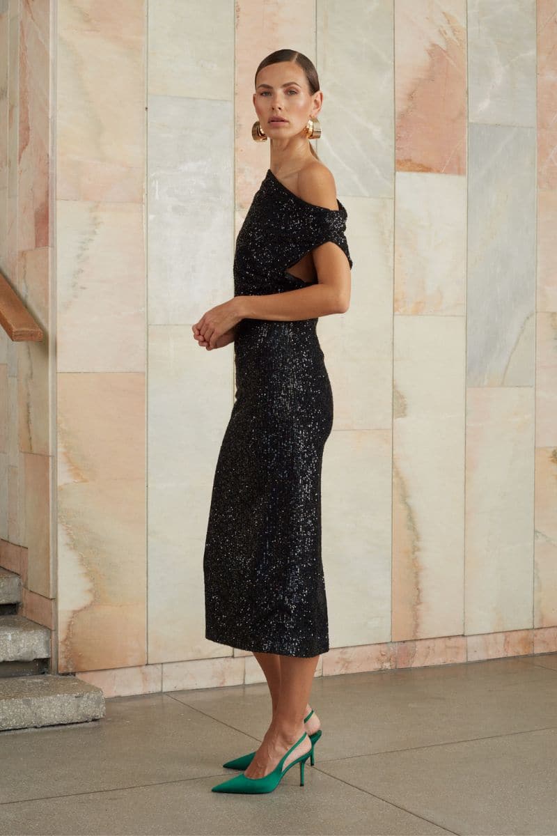 MARGO ONE-SHOULDER MIDI DRESS | CULT MIA | UNDRESS MARGO ONE-SHOULDER MIDI DRESS | CULT MIA | UNDRESS