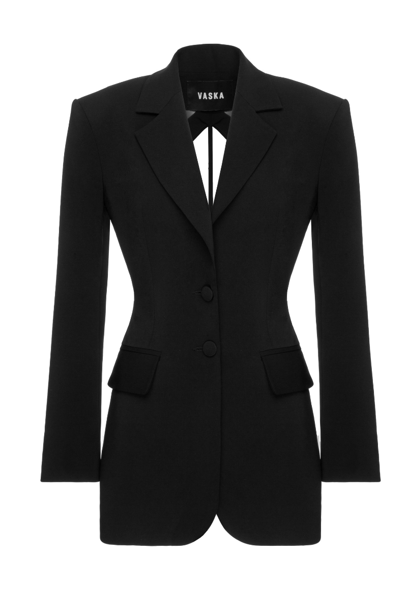 CUT-OUT SINGLE-BREASTED BLAZER | Vaska | CULT MIA