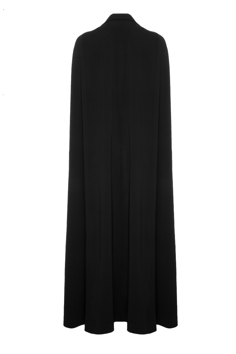 SINGLE BUTTON LONG CAPE | Vaska | CULT MIA